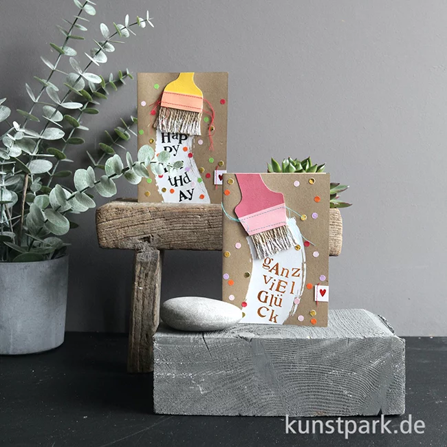 Artikelbild 2 des Artikels “Good old friends - Pinsel Karte, Ganz viel Glück “