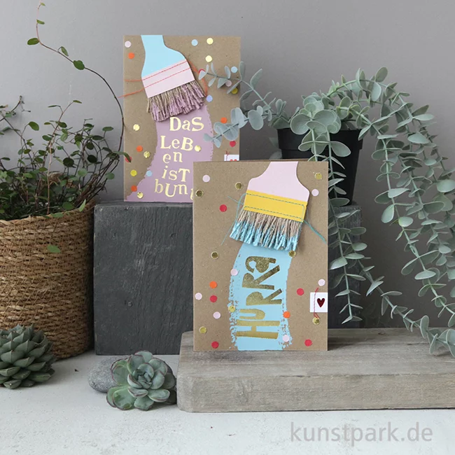 Artikelbild 2 des Artikels “Good old friends - Pinsel Karte, Hurra “