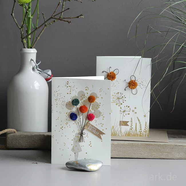 Artikelbild 2 des Artikels “Good old friends - PompPomkarte, Bienen, Herz “