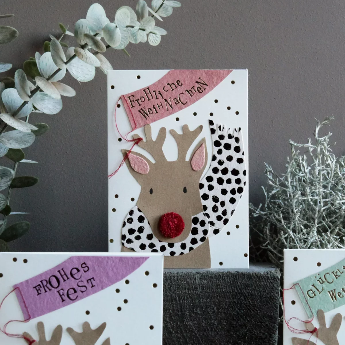 Artikelbild 2 des Artikels “Good old friends - Rentierkarte, Fröhliche Weihnachten “