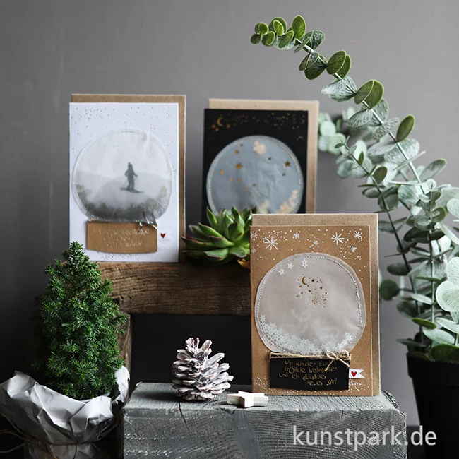 Artikelbild 2 des Artikels “Good old friends - Schneekugelkarte, Hirsche “