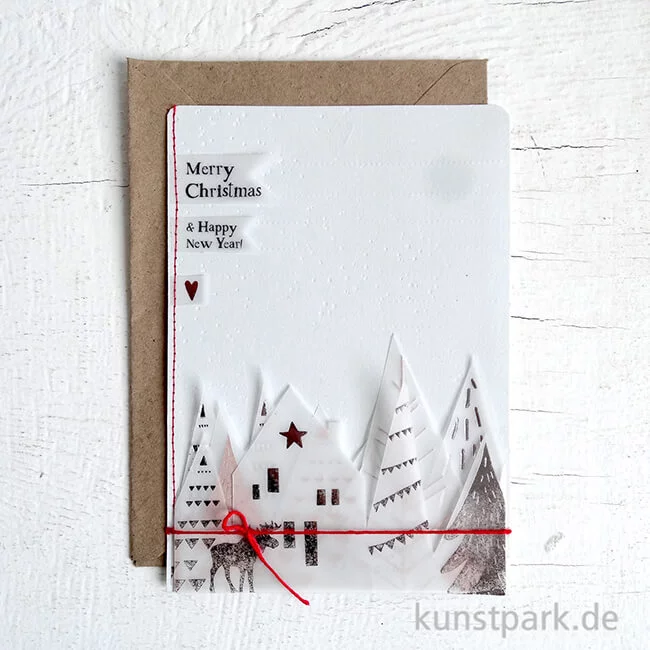 Artikelbild 2 des Artikels “Good old friends - Winter Silhouetten Karte, Merry Christmas, New Year “