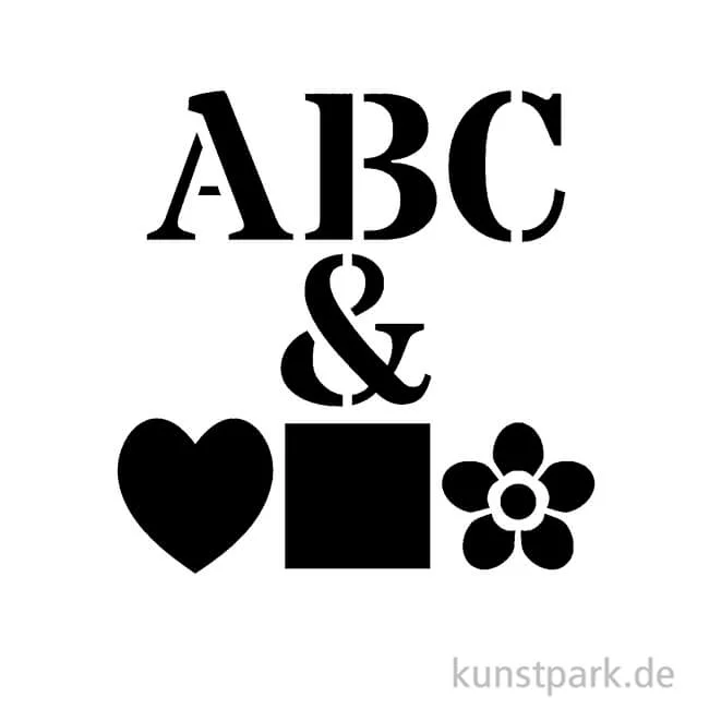 Artikelbild 2 des Artikels “Grafische Schablonen 30er Set - Alphabet A-Z, Größe 62x74 mm “