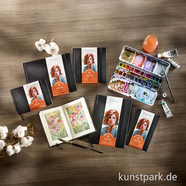 Artikelbild 2 des Artikels “Hahnemühle Watercolour Book Deckle Edge, matt, 30 Blatt, 250g “
