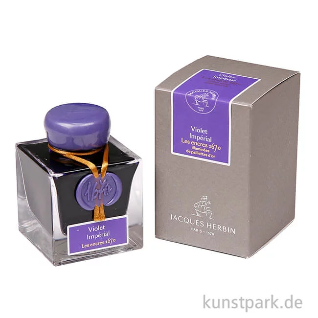 Artikelbild 2 des Artikels “HERBIN Luxus Schreibtinte 1670 mit Goldschimmer - Violet, 50 ml “
