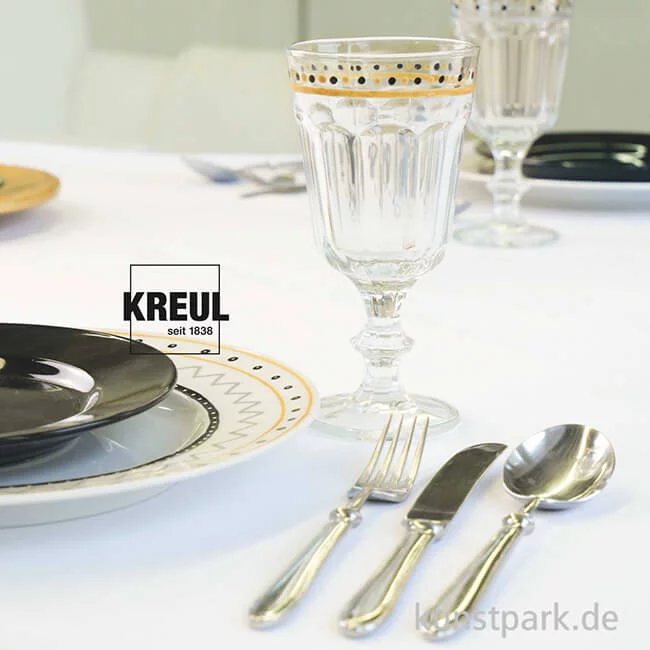 Artikelbild 2 des Artikels “KREUL Glass & Porcelain Pen Metallic medium Set mit 5 Stiften “
