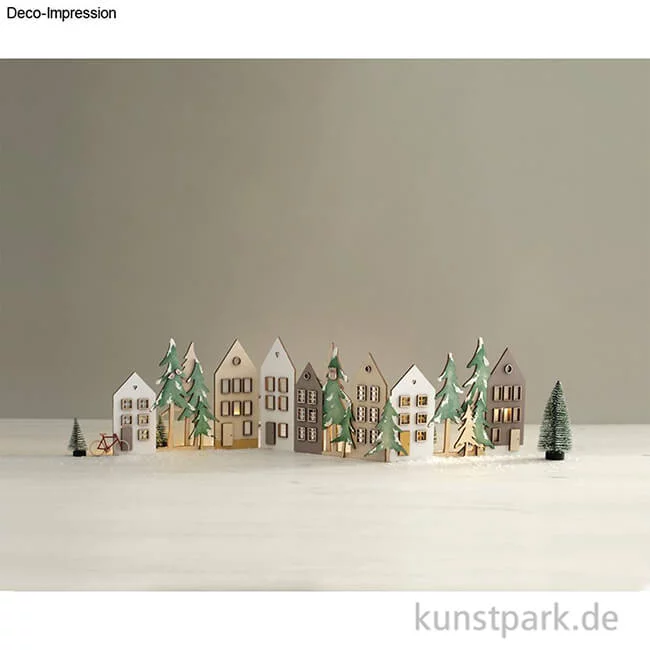 Artikelbild 2 des Artikels “Holz Deko Aufsteller, Häuser, Natur, 64-teilig “