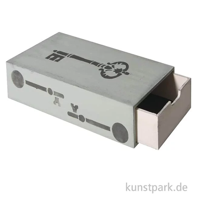 Artikelbild 2 des Artikels “Holz Schatulle mit ausziehbarem Innenfach, 20 x 10 x 5 cm “