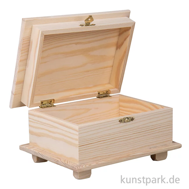 Artikelbild 2 des Artikels “Holz Schatulle, Natur, 10,5 x 19 x 13,5 cm “