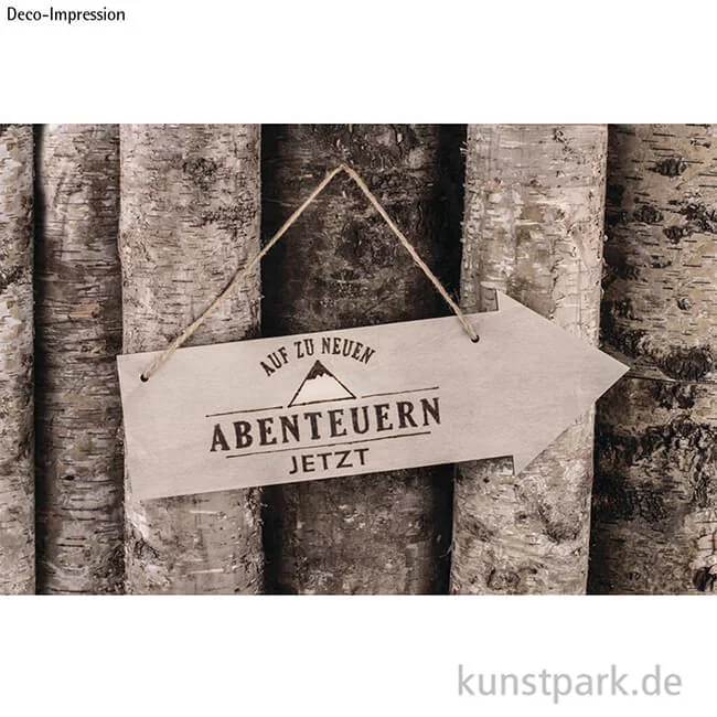 Artikelbild 2 des Artikels “Holz Schild mit Jutegarn - Pfeil “