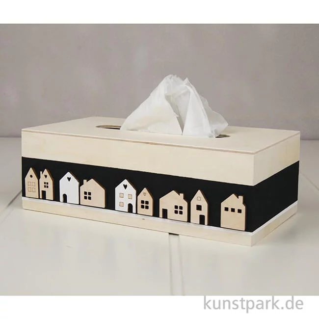 Artikelbild 2 des Artikels “Holz Streuteile Mini Haus, Natur, 2,5-3,5 cm, 24 Stück “
