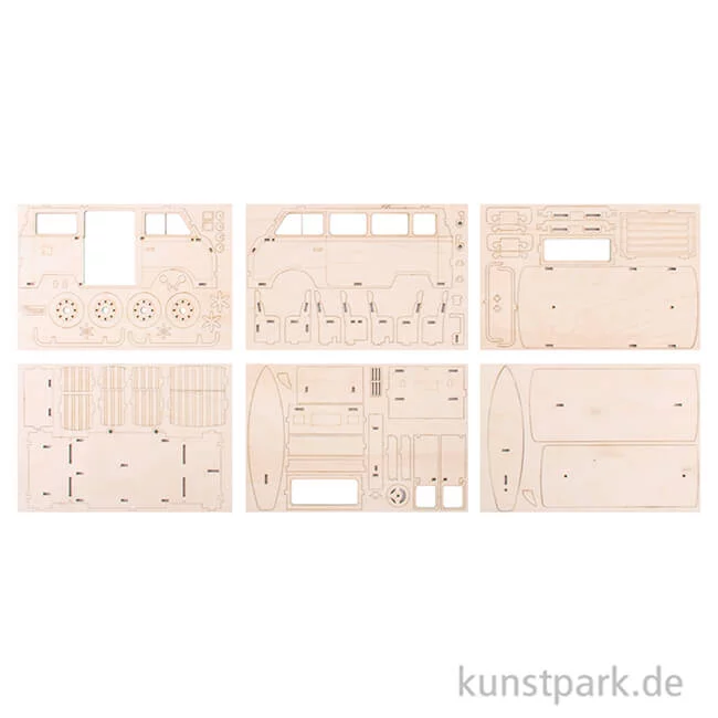 Artikelbild 2 des Artikels “Holzbausatz 3D - Campingbus “
