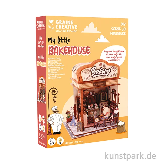 Artikelbild 2 des Artikels “Holzbausatz 3D, Miniatur Bäckerei, Bakery “