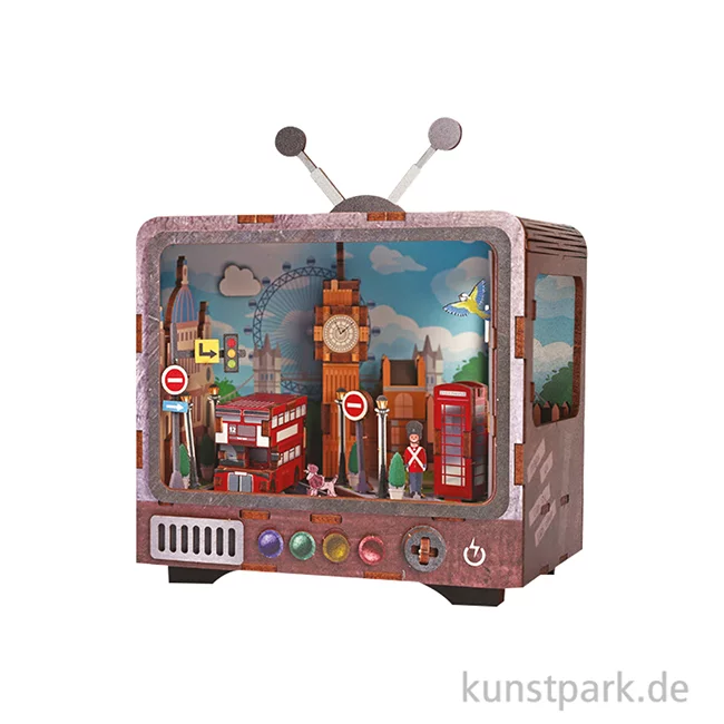 Artikelbild 2 des Artikels “Holzbausatz 3D, TV, Miniatur London “