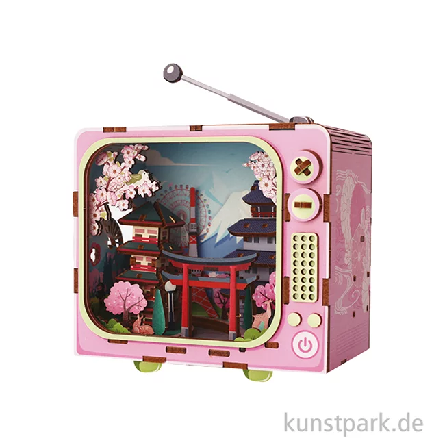 Artikelbild 2 des Artikels “Holzbausatz 3D, TV, Miniatur Tokyo “