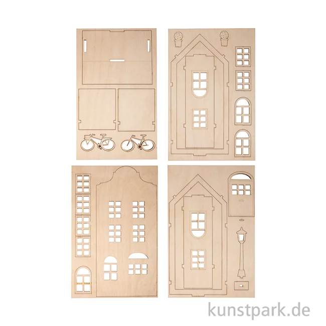 Artikelbild 2 des Artikels “Holzbausatz Nordic Wichtelhaus, Natur, 10,6 x 9,6 x 23,3 cm, 24-teilig “