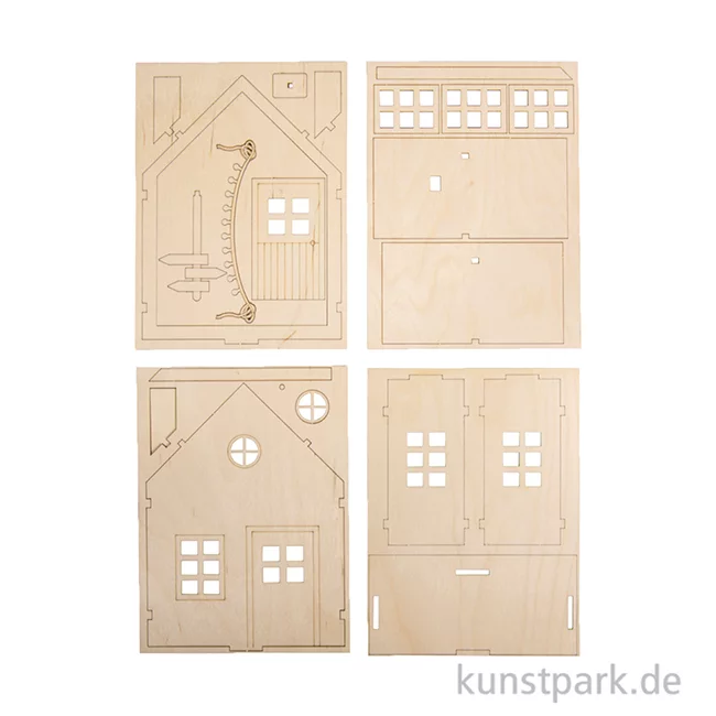 Artikelbild 2 des Artikels “Holzbausatz Wichtelhaus, Natur, 13,5 x 6,5 x 17,5 cm “