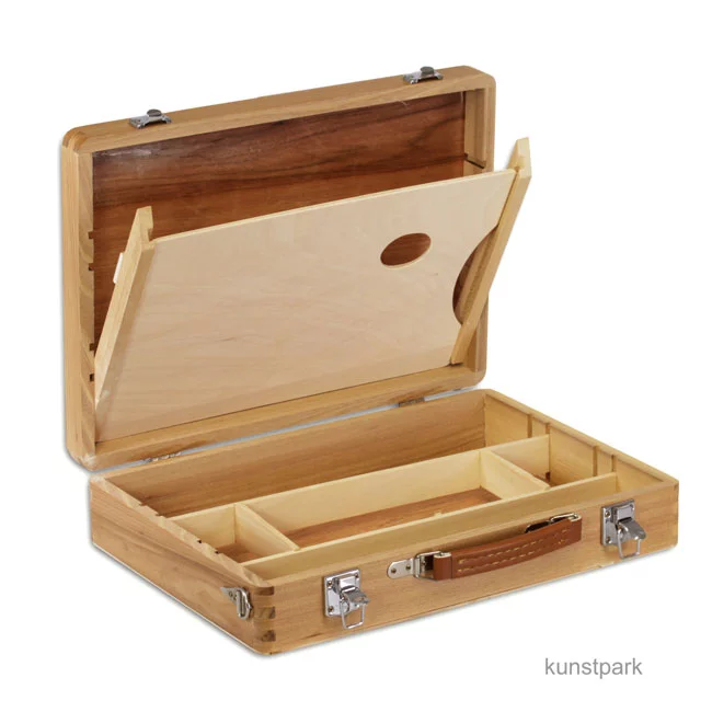 Artikelbild 2 des Artikels “Holzmalkoffer mit Metallschließen, klein “