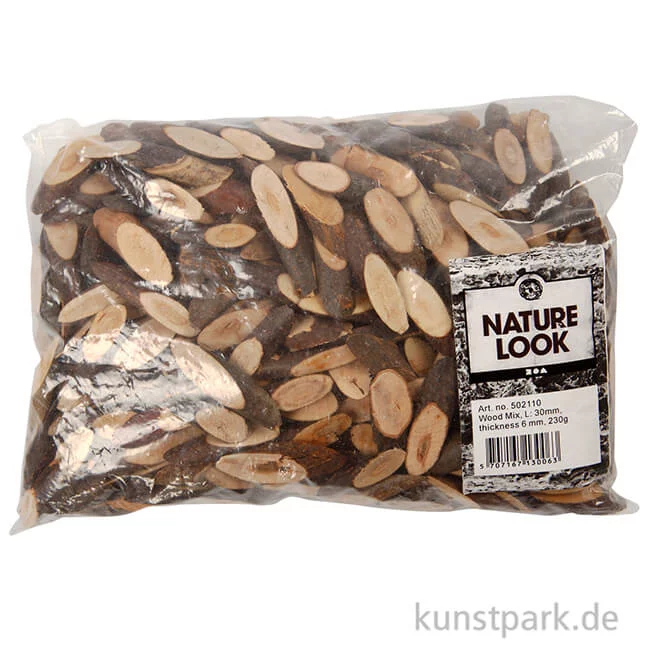 Artikelbild 2 des Artikels “Astscheiben-Mix, Länge 30 mm, 230 g “