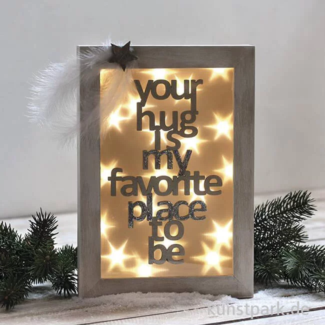 Artikelbild 2 des Artikels “Holzschrift - Your hug is my .., 12,7x22 cm “