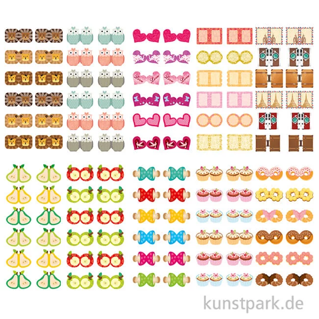 Artikelbild 2 des Artikels “Index-Sticker - Sweet, 7,5x15 cm, 10 Blatt sortiert “