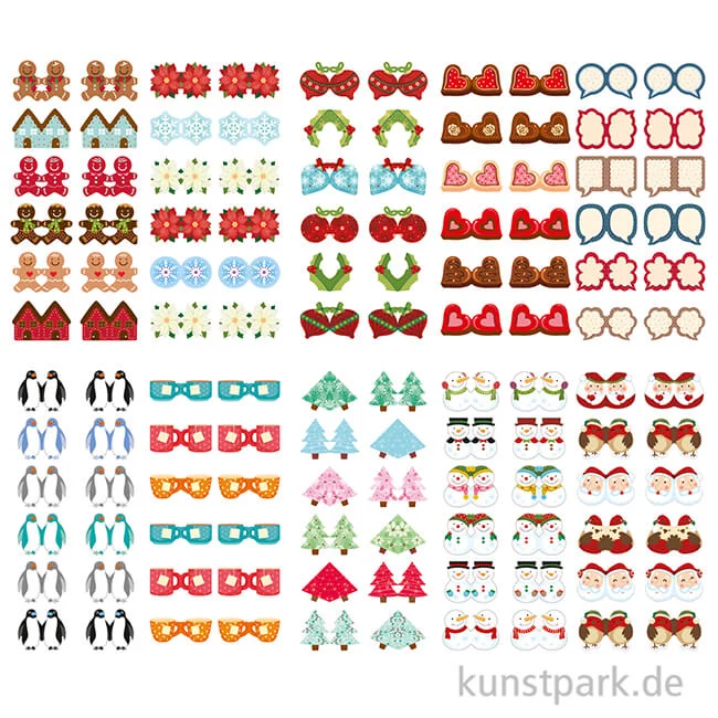 Artikelbild 2 des Artikels “Index-Sticker - X-Mas, 7,5x15 cm, 10 Blatt sortiert “
