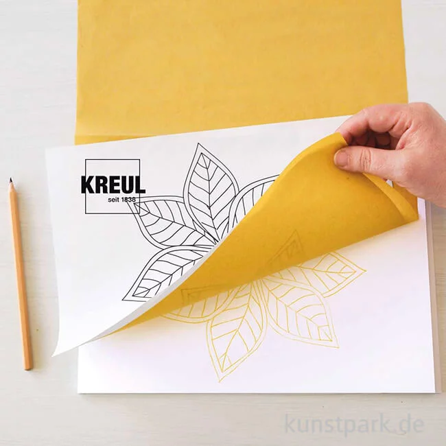 Artikelbild 2 des Artikels “KREUL Kopierpapier für dunkle Untergründe + Textilien, DIN A3, 3 Bögen “