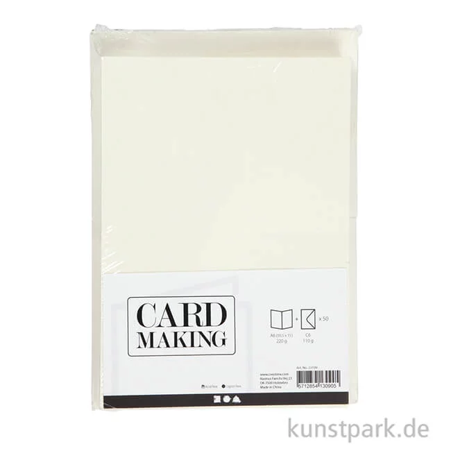 Artikelbild 2 des Artikels “Karten und Kuverts - Creme, 10,5x15 cm, 50 Sets “