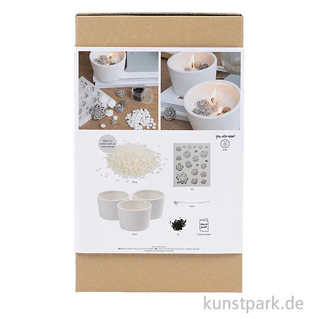Artikelbild 2 des Artikels “Kerzengießen Set - Rosen Schalen, Beige, Weiß, Creme “