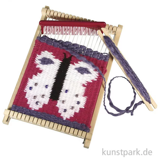 Artikelbild 2 des Artikels “Kinder-Webrahmen, 18,5x29 cm, Webbreite 16,5 cm “