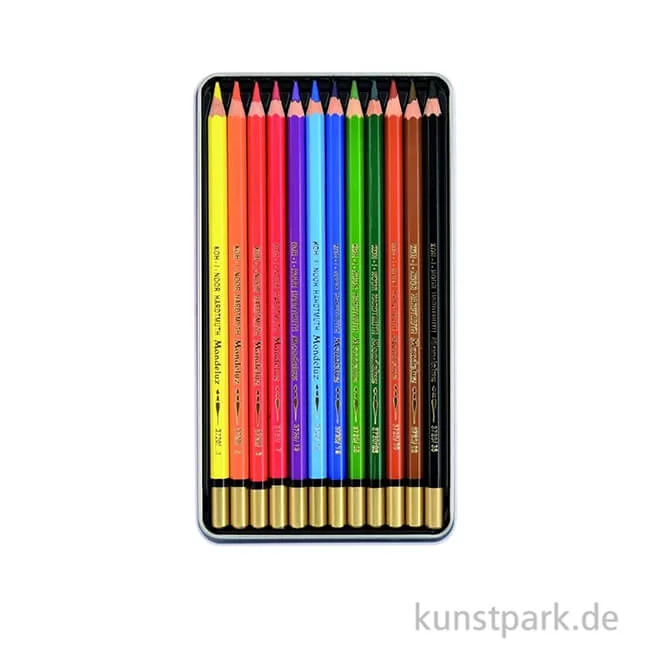 Artikelbild 2 des Artikels “Koh-I-Noor MONDELUZ Aquarellstifte, 12 Stifte im Metalletui “