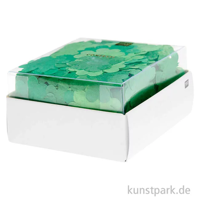 Artikelbild 2 des Artikels “Konfetti - Kleeblatt mit Glitzer, Hot Foil, 30 mm, 20 g “