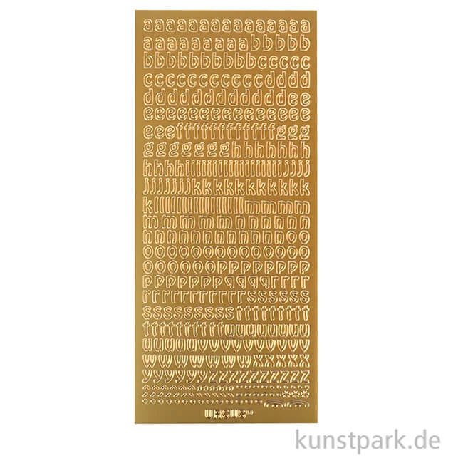 Artikelbild 2 des Artikels “Kreativ Sticker - Buchstaben klein, Gold, 10 x 23 cm “