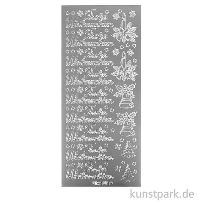 Artikelbild 2 des Artikels “Kreativ Sticker - Frohe Weihnachten Motive 1, Silber, 10 x 23 cm “