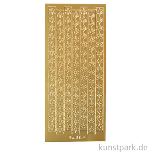 Artikelbild 2 des Artikels “Kreativ Sticker - Schneeflocken Bordüre, Gold, 10 x 23 cm “