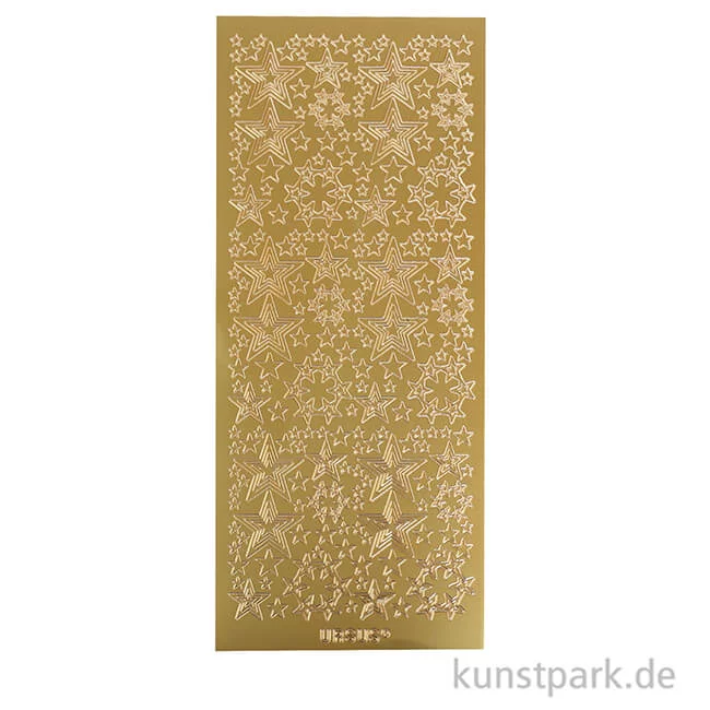 Artikelbild 2 des Artikels “Kreativ Sticker - Sterne 3, Gold, 10 x 23 cm “