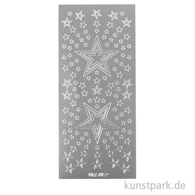 Artikelbild 2 des Artikels “Kreativ Sticker - Sterne 4, Silber, 10 x 23 cm “