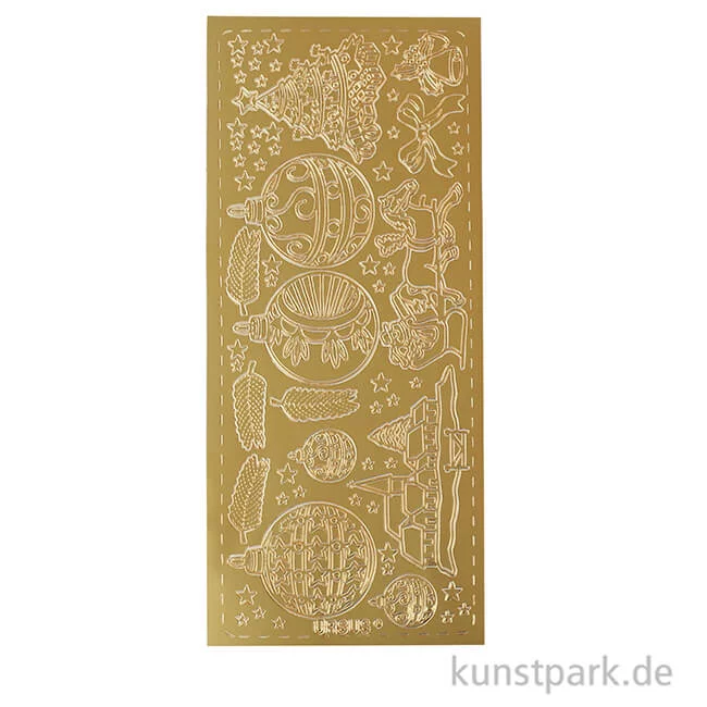 Artikelbild 2 des Artikels “Kreativ Sticker - Weihnachten 2, Gold, 10 x 23 cm “