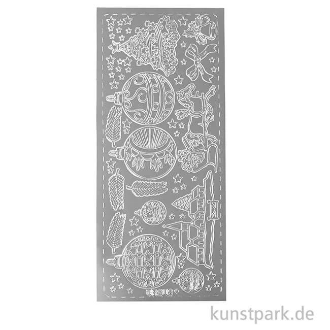 Artikelbild 2 des Artikels “Kreativ Sticker - Weihnachten 2, Silber, 10 x 23 cm “