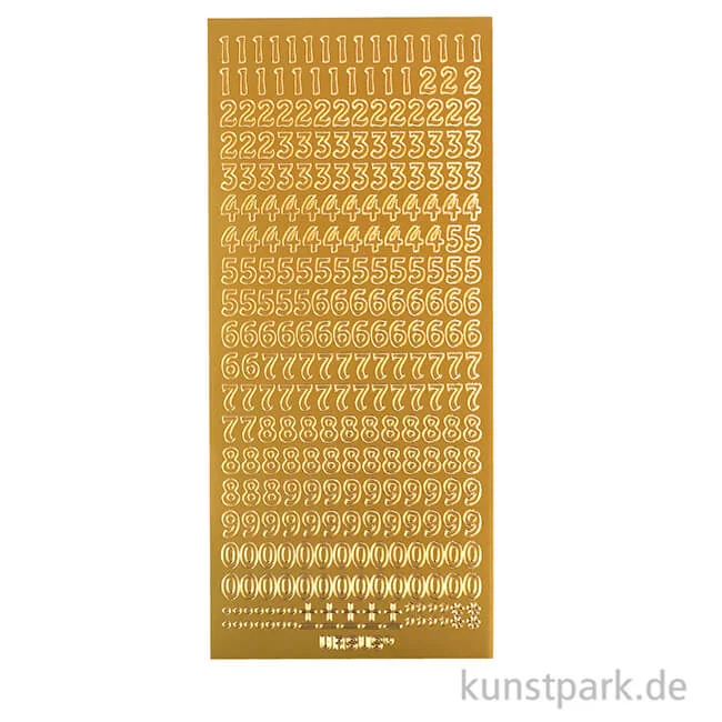 Artikelbild 2 des Artikels “Kreativ Sticker - Zahlen 1, Gold, 10 x 23 cm “