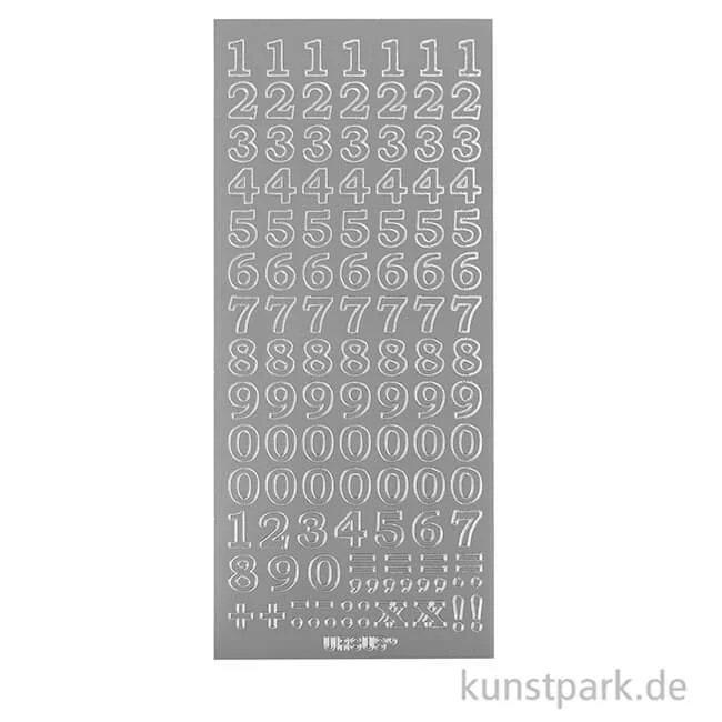 Artikelbild 2 des Artikels “Kreativ Sticker - Zahlen 2, Silber, 10 x 23 cm “