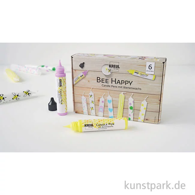 Artikelbild 2 des Artikels “KREUL Candle Pen - Bee Happy Set mit 6 Kerzenstiften “