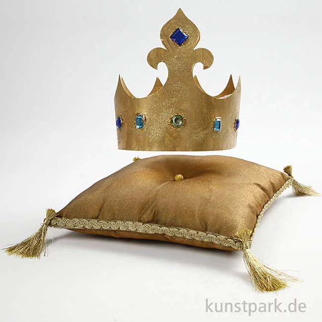 Artikelbild 2 des Artikels “Kronen aus weißem Karton, Höhe 10-16,5 cm, 5 Stück “