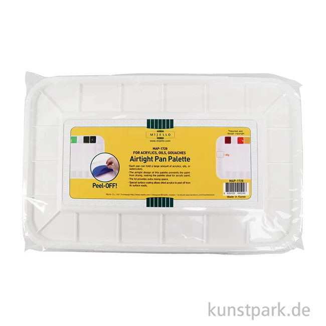 Artikelbild 2 des Artikels “Kunststoffpalette mit Deckel, luftdicht, Farbe ablösbar, 24 x 38 cm “