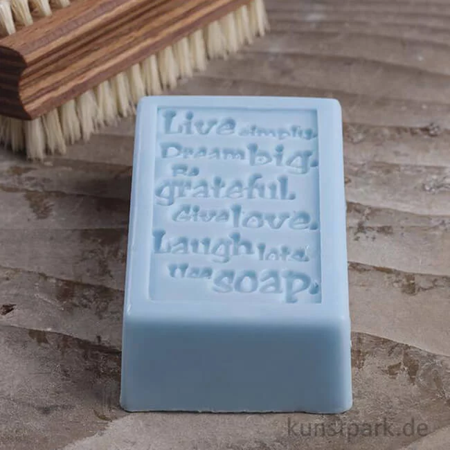 Artikelbild 2 des Artikels “Seifenstempel - Live simply - 40x65 mm, 1 Stück “