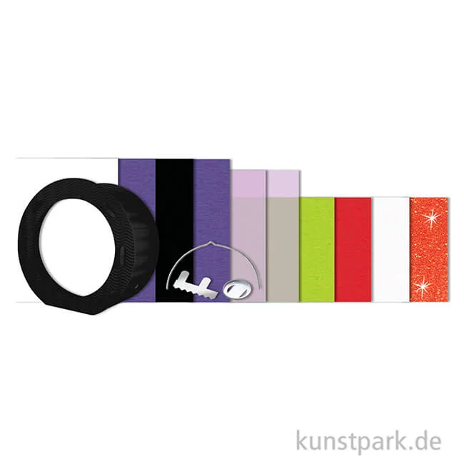 Artikelbild 2 des Artikels “Laternen-Bastelset rund - Vampir mit umfangreichem Zubehör “