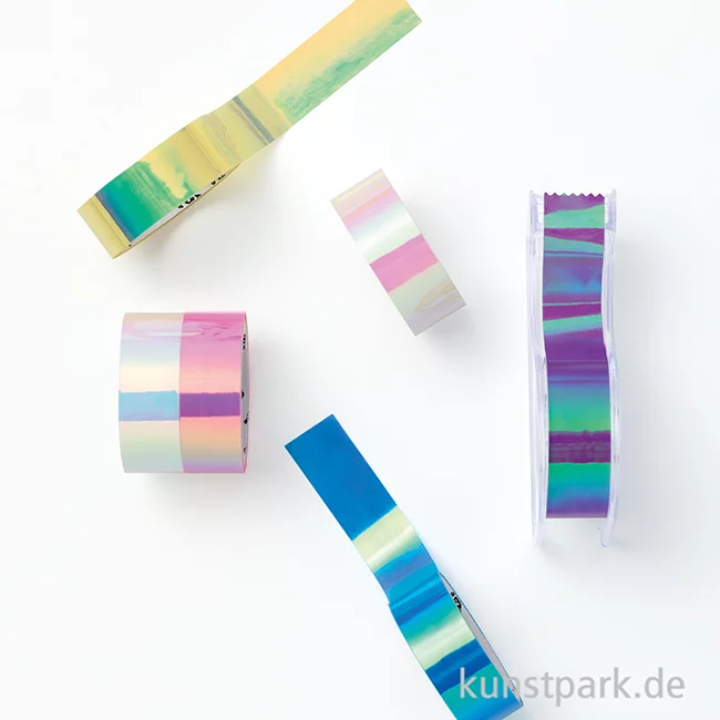 Artikelbild 2 des Artikels “Magic Rainbow Tapes IRISIEREND, 12 mm, 6 Rollen, je 2 m “