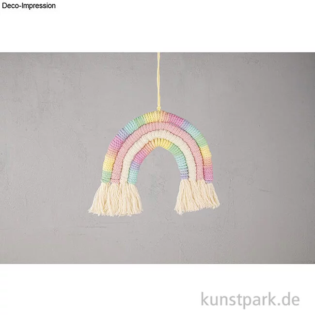 Artikelbild 2 des Artikels “Makramee Garn, Regenbogen, 3 mm Durchmesser, 30 m, ca. 110g “