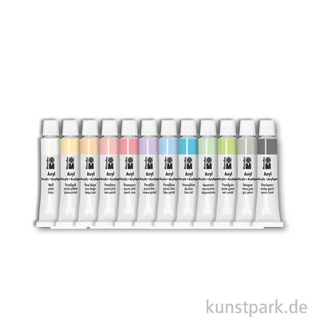 Artikelbild 2 des Artikels “Marabu Acrylfarben Set - Pastell, 12 x 12 ml “