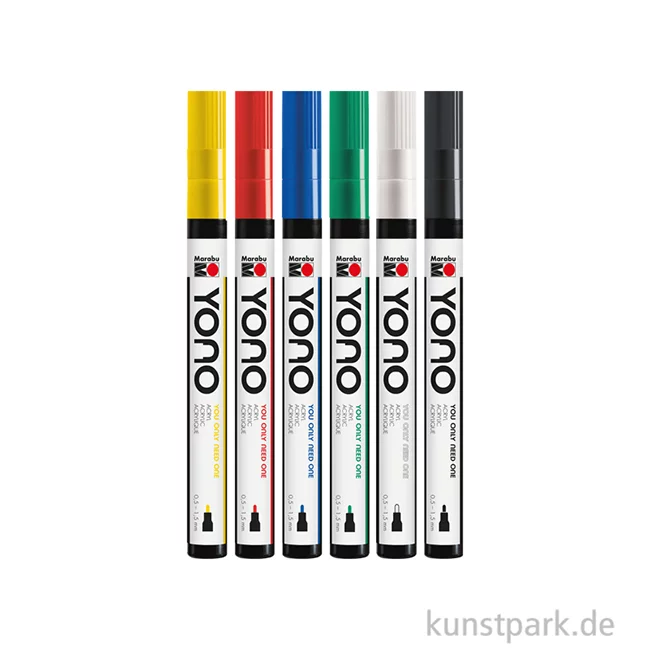 Artikelbild 2 des Artikels “Marabu YONO Marker Set - 6 Basisfarben, 0,5-1,5 mm “